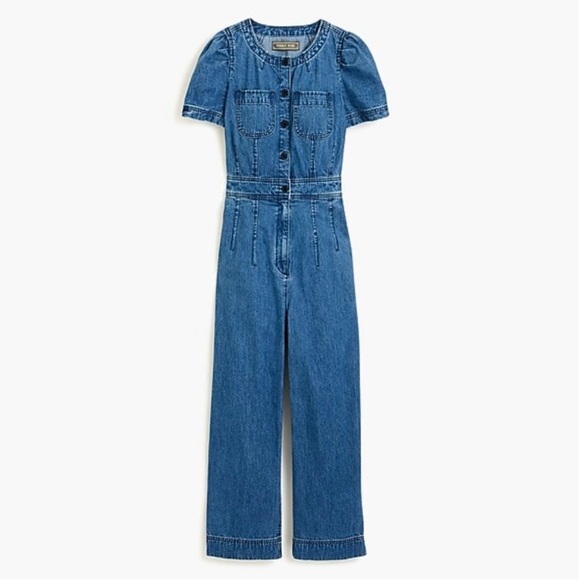 J. Crew Pants - J.Crew Point Sur Patch Pocket Denim Coveralls size 4